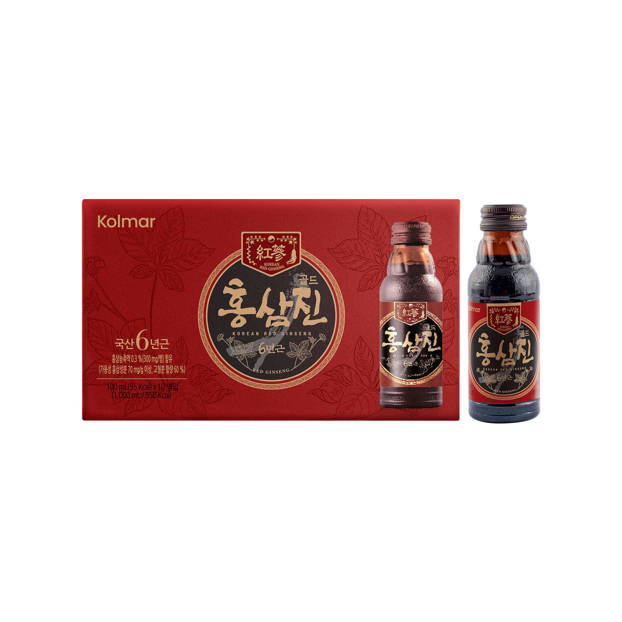 Dietary Supplement Korean Red Ginseng Drink HONGSAMJIN GOLD