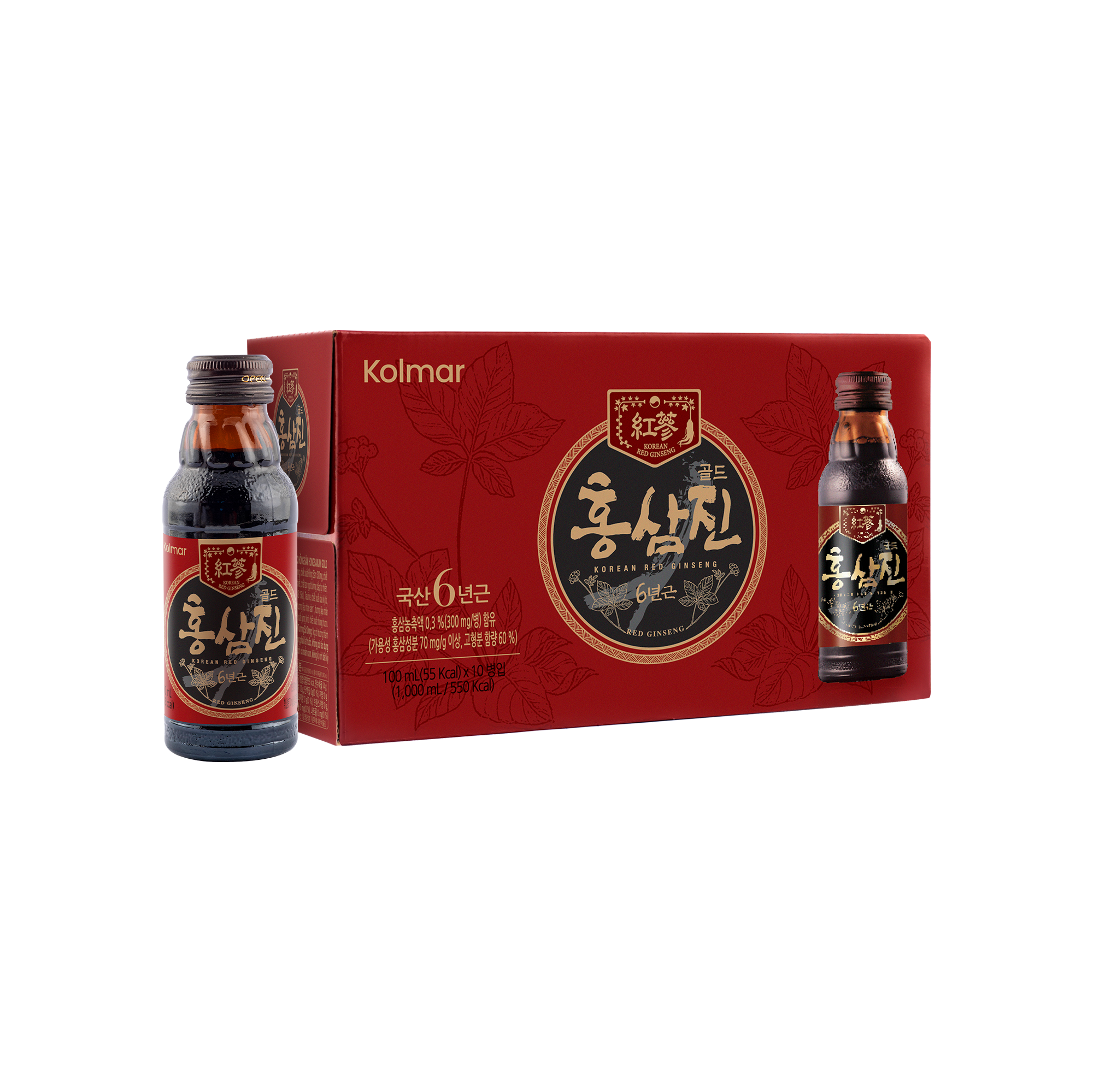 Dietary Supplement Korean Red Ginseng Drink HONGSAMJIN GOLD