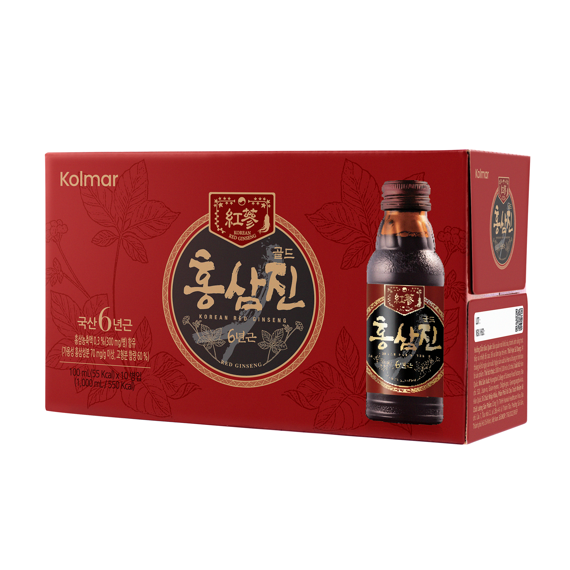 Dietary Supplement Korean Red Ginseng Drink HONGSAMJIN GOLD