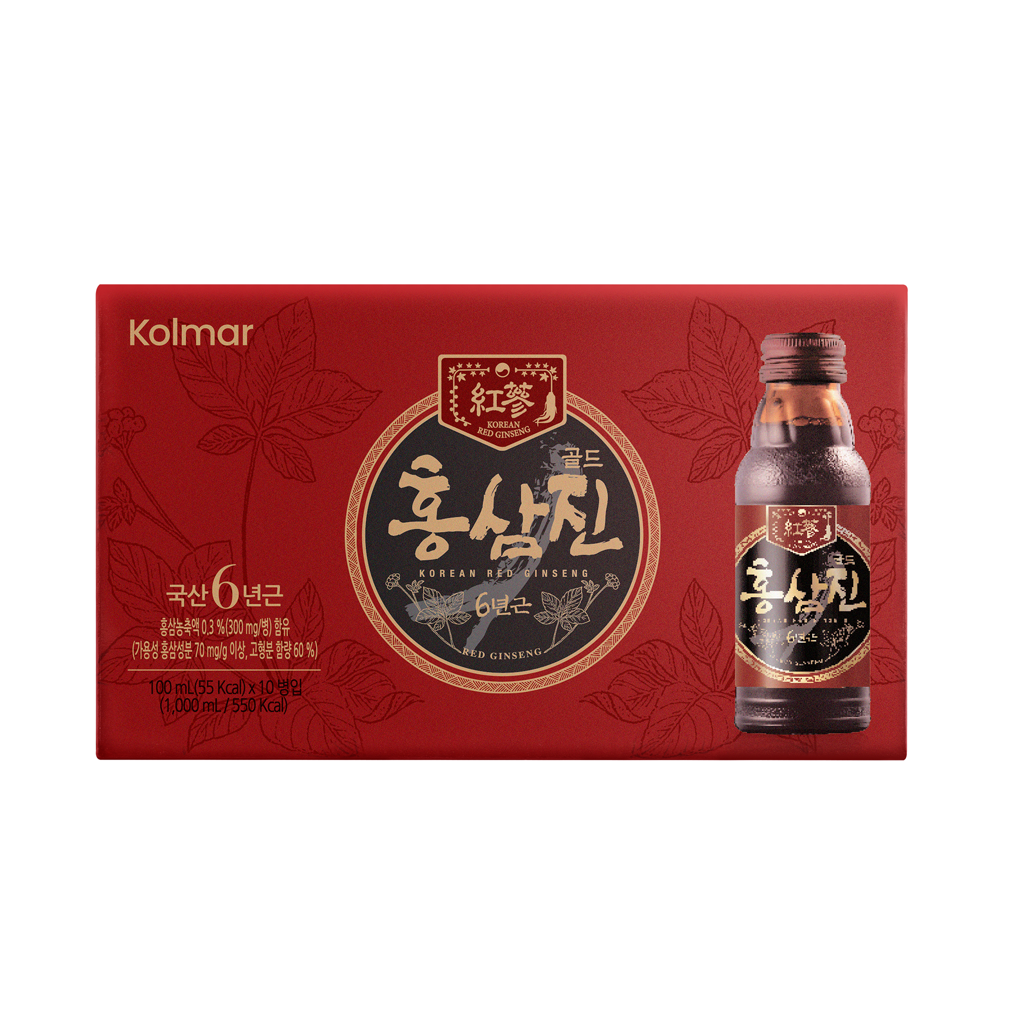 Dietary Supplement Korean Red Ginseng Drink HONGSAMJIN GOLD