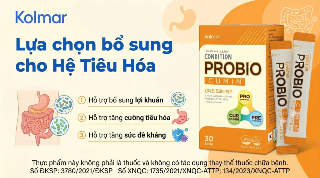 TPBVSK Condition Probio: Men Vi Sinh Hàn Quốc Hỗ Trợ Hệ Tiêu Hóa Khỏe Mạnh