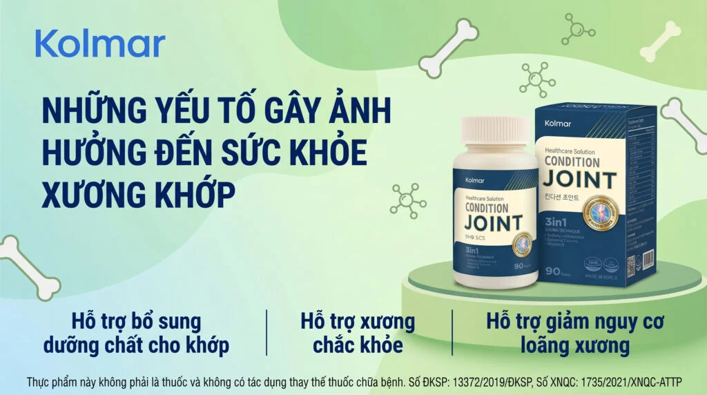 NHỮNG YẾU TỐ GÂY ẢNH HƯỞNG ĐẾN SỨC KHỎE XƯƠNG KHỚP