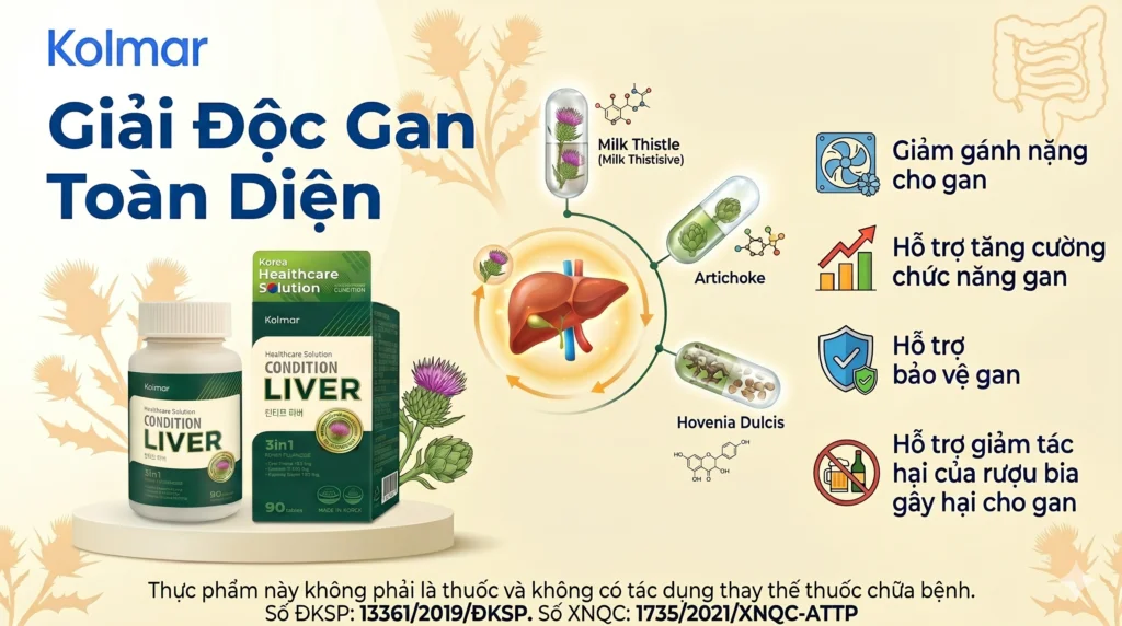 Condition Liver: Giải Pháp Hỗ Trợ Giải Độc Và Bảo Vệ Gan Toàn Diện – Thực phẩm bảo vệ sức khỏe Từ Hàn Quốc
