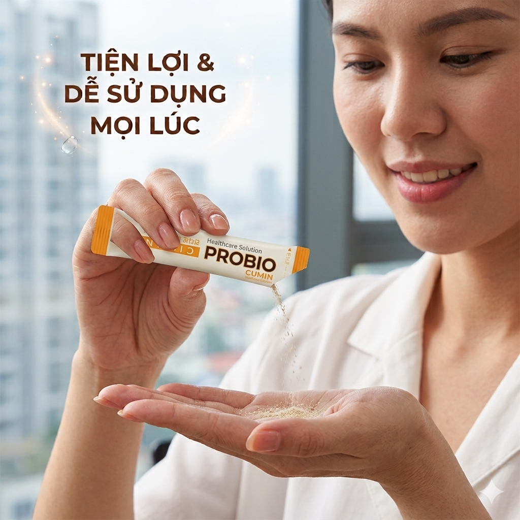 Dạng gói bột hòa tan tiện lợi của Condition Probio