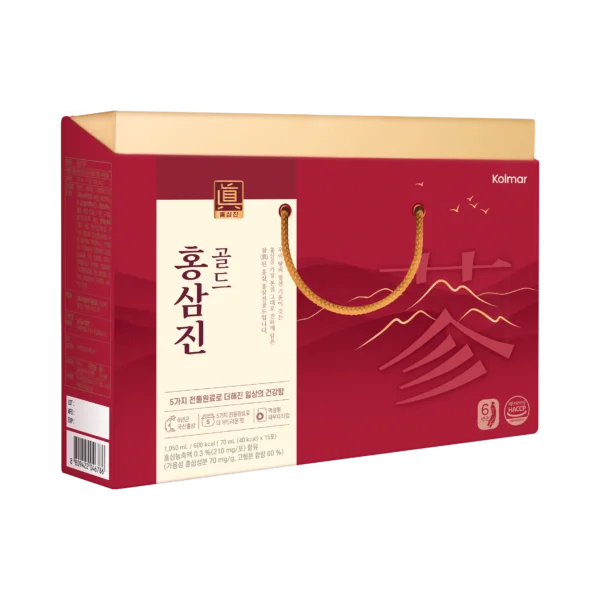 Thực phẩm bảo vệ sức khỏe Nước hồng sâm HONGSAMJIN GOLD Hộp 15 gói 70ml