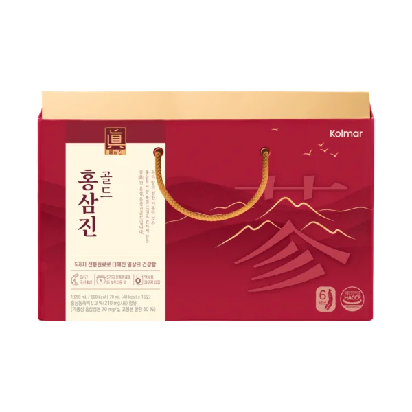 Thực phẩm bảo vệ sức khỏe Nước hồng sâm HONGSAMJIN GOLD Hộp 15 gói 70ml