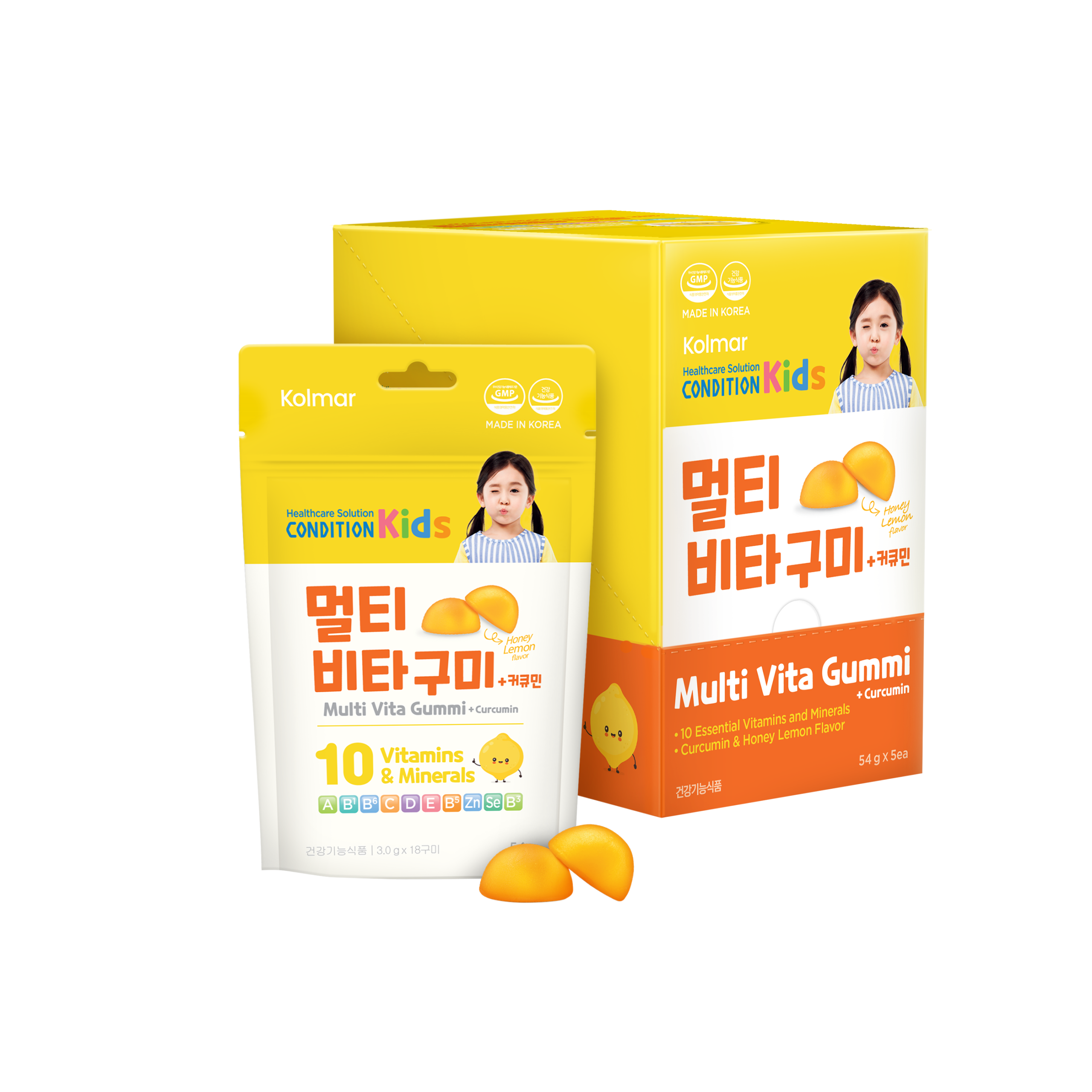 Thực phẩm bảo vệ sức khỏe KẸO DẺO DINH DƯỠNG CONDITION KIDS MULTI VITA GUMMI + CURCUMIN