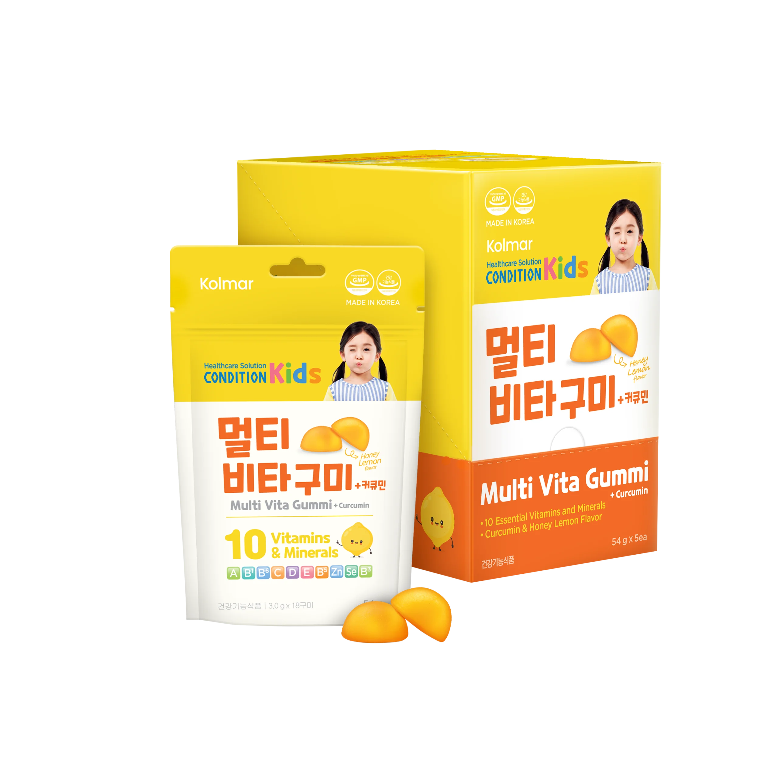 Thực phẩm bảo vệ sức khỏe KẸO DẺO DINH DƯỠNG CONDITION KIDS MULTI VITA GUMMI + CURCUMIN