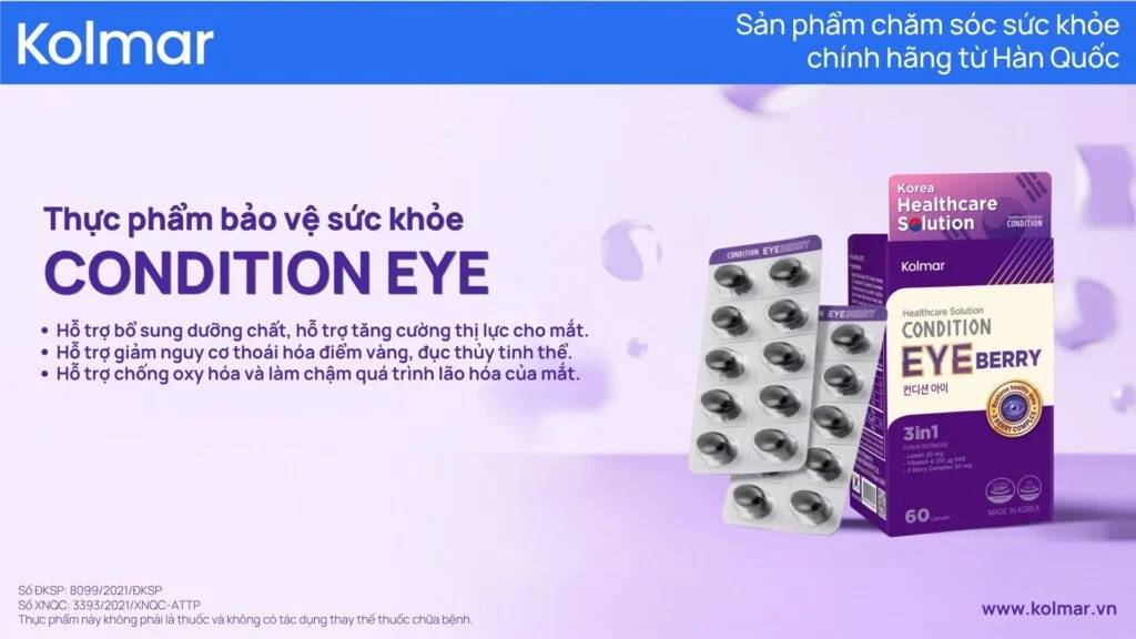 TPBVSK Condition Eye Từ Hàn Quốc: Giải Pháp Hỗ Trợ Bảo Vệ Và Tăng Cường Thị Lực